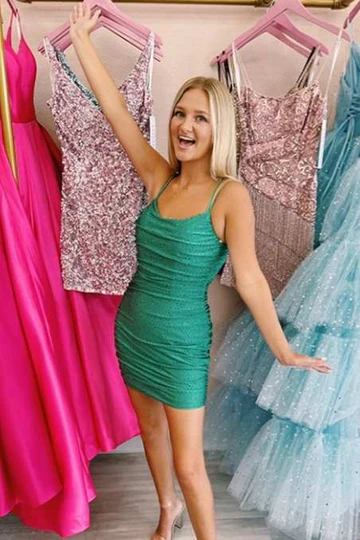 Chic Bodycon Mini Slip Homecoming Dress HM138