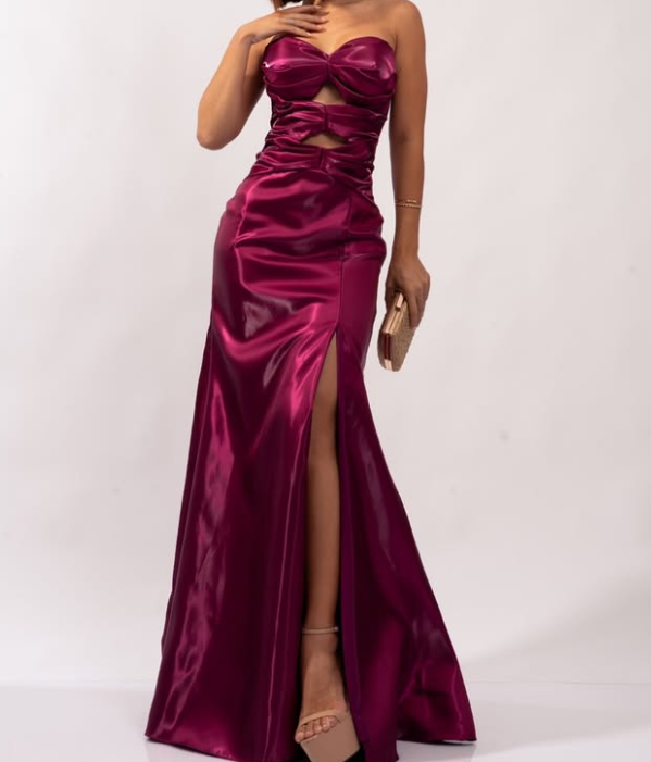 Charming Emerald Green Sweetheart Sheath Prom Party Gown with Slit SP085