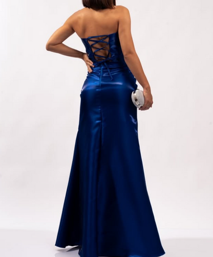 Charming Emerald Green Sweetheart Sheath Prom Party Gown with Slit SP085