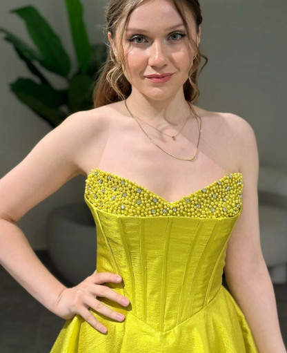 Graceful Pearls Sweetheart Fuchsia A-Line Mini Homecoming Dress HM019